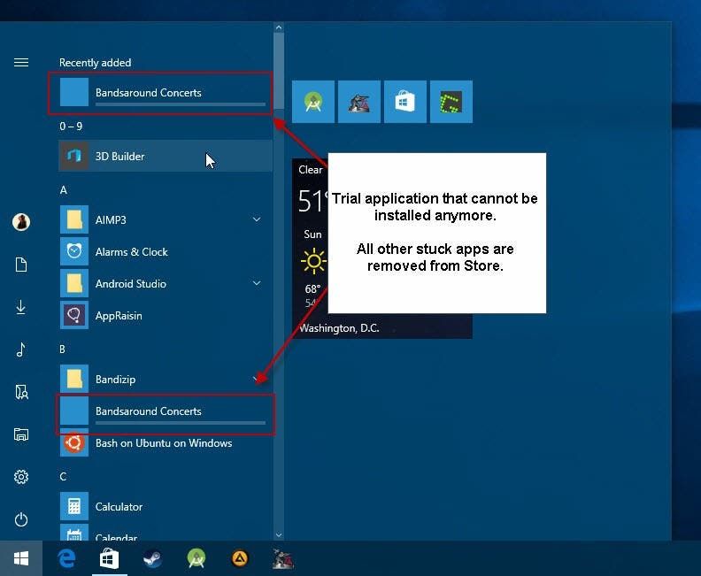 clean start menu