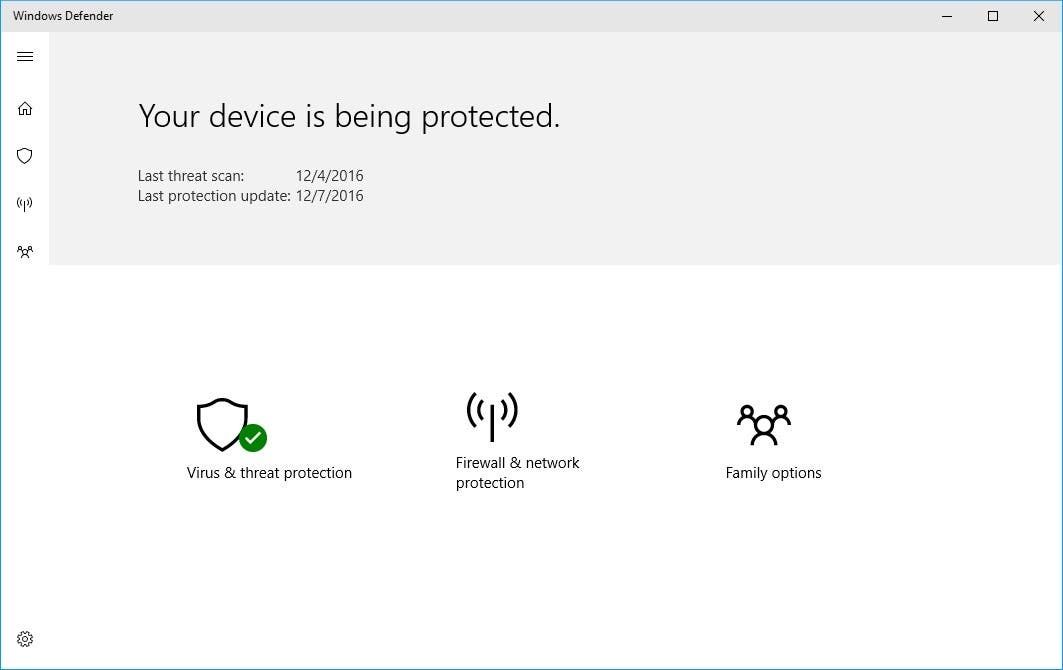 windows defender new dashboard