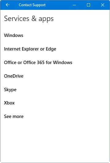 contact support topic