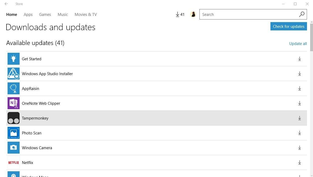 update apps manually