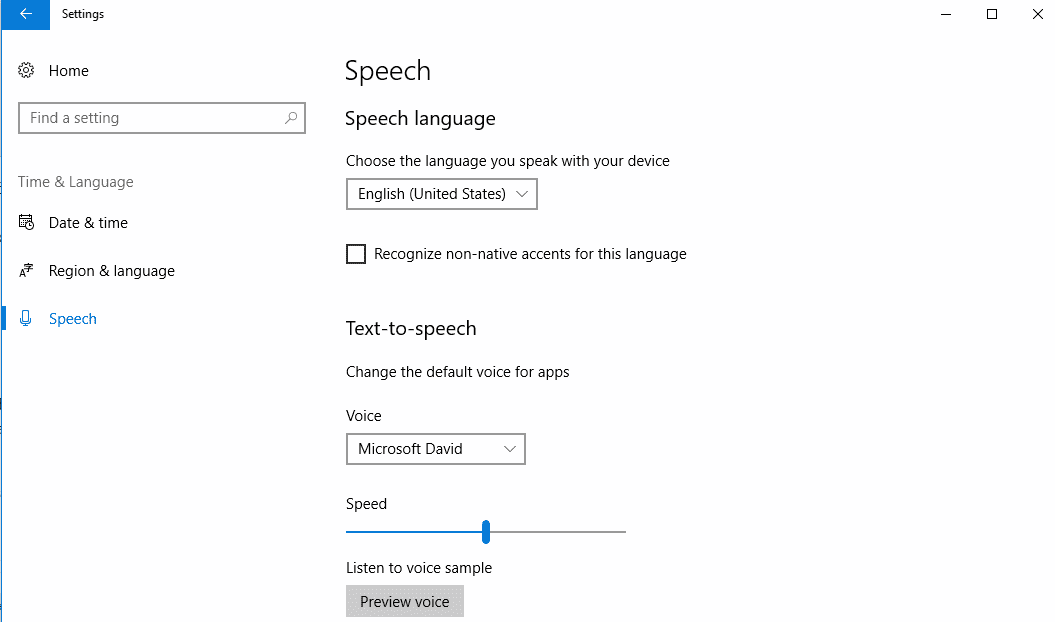 speech