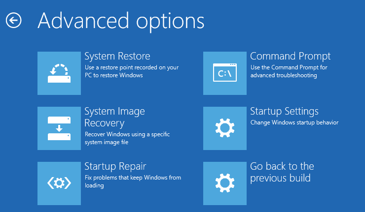 windows system restore