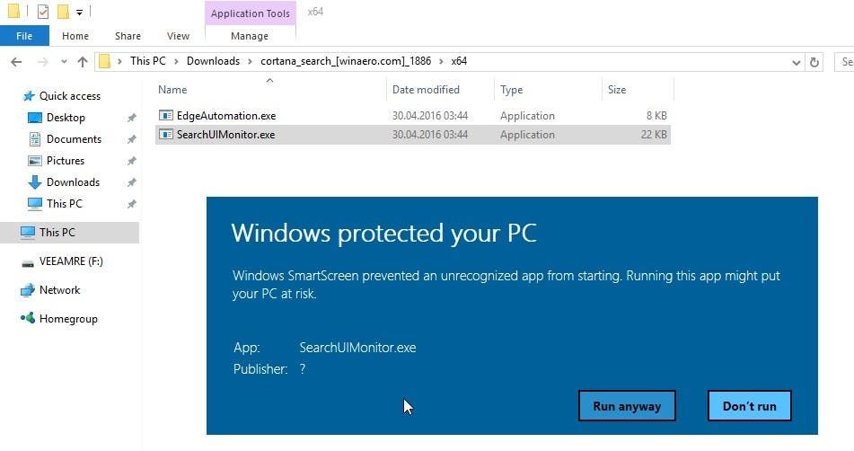 تم تجاوز قفل Microsoft Windows 10 Search بالفعل