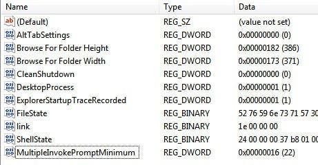 registry setting