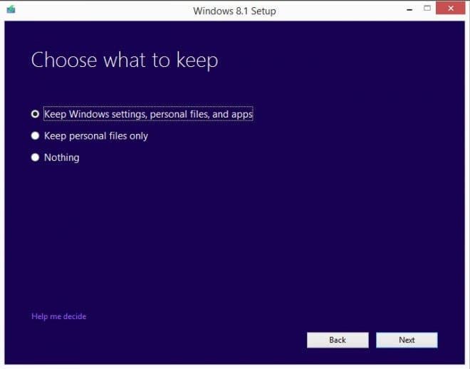 windows 8.1 update over preview