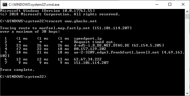 command output issue